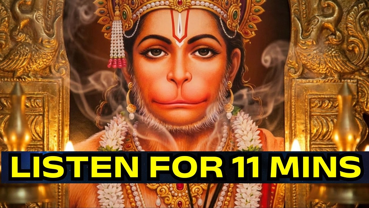 ULTIMATE HANUMAN MANTRA to Remove Fear and Negative Energy | Sankat Mochan Path (108 Times)