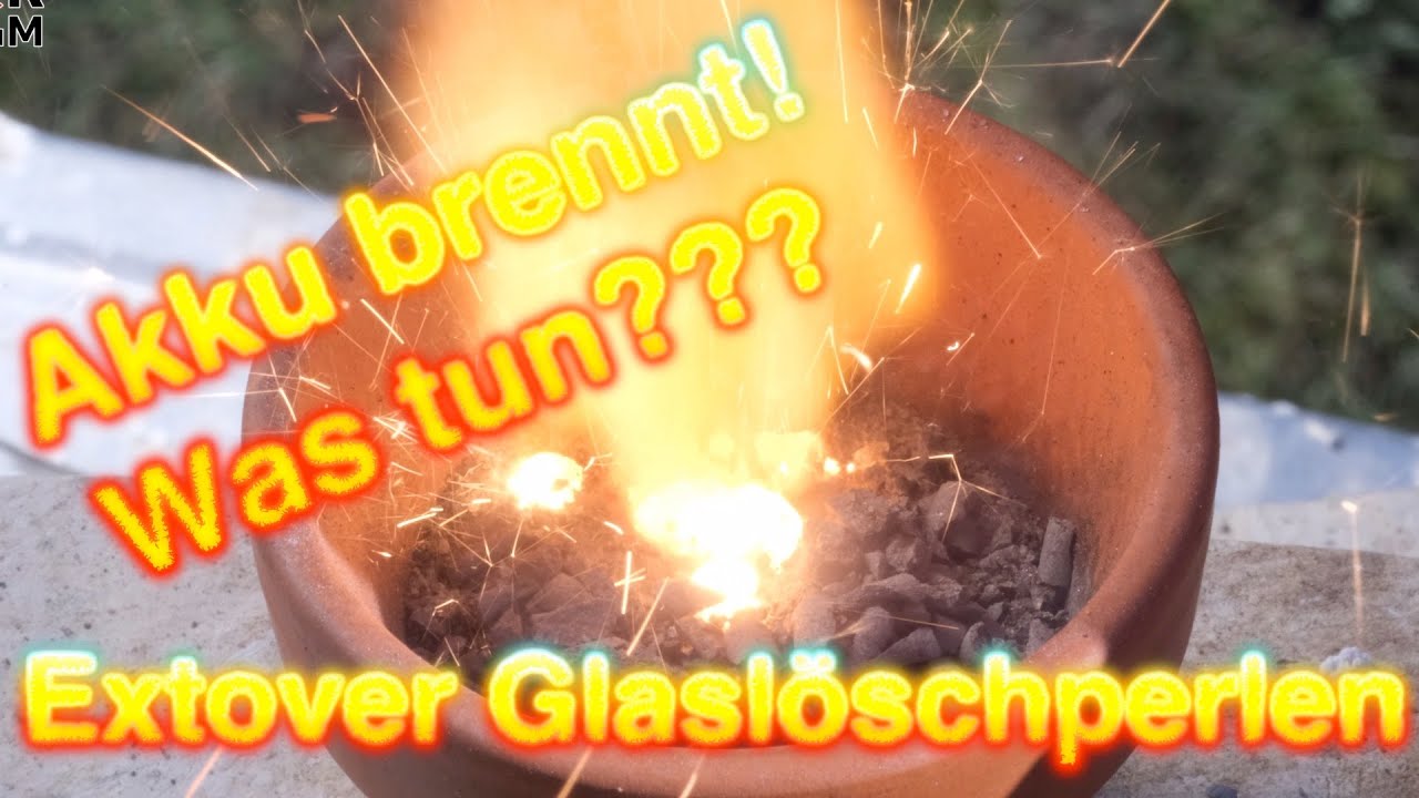 Akku Brandschutz - Extover Brandschutz Granulat