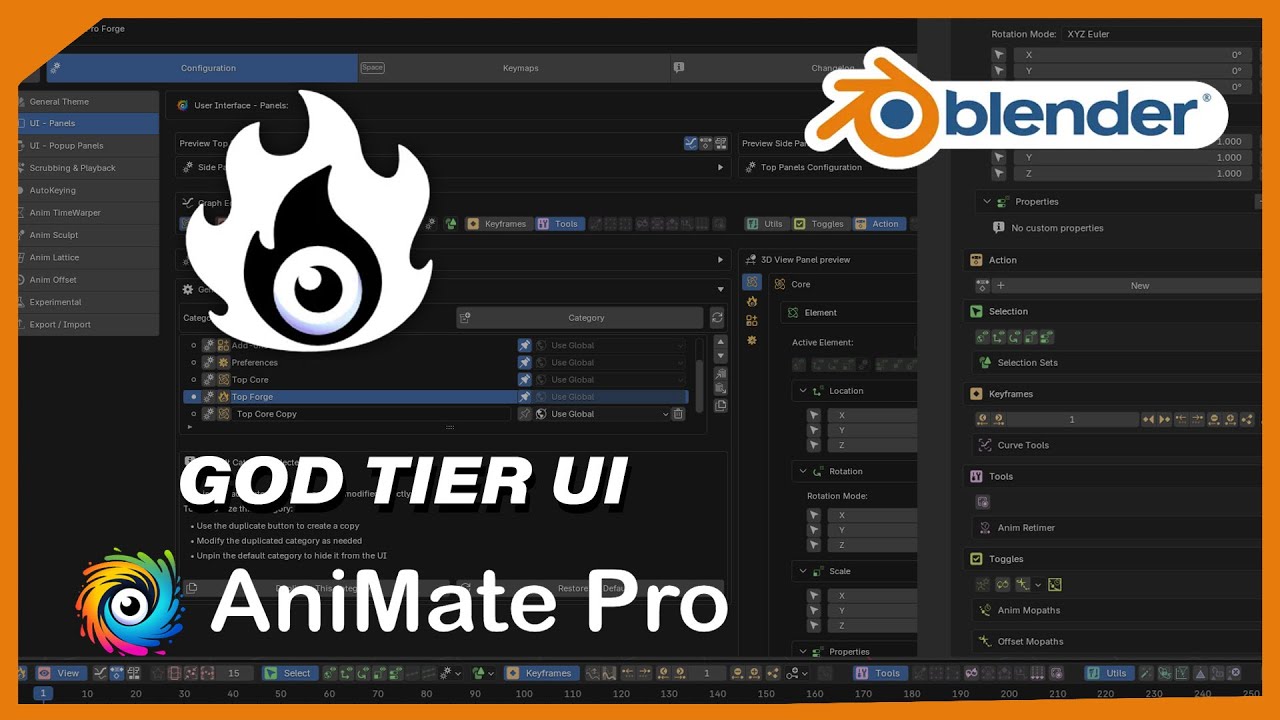 Animatepro GOD Tier UI for animation