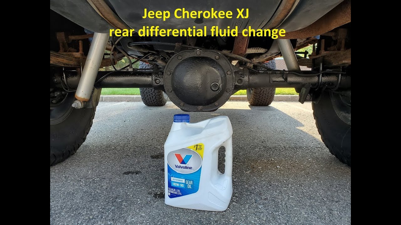 Jeep Cherokee XJ rear differential fluid change
