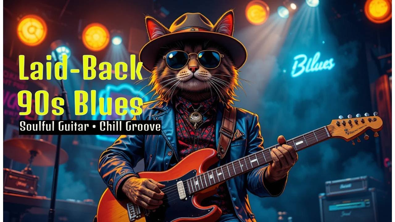 Laid-Back 90s Blues 🌙 | Soulful Guitar & Chill Groove