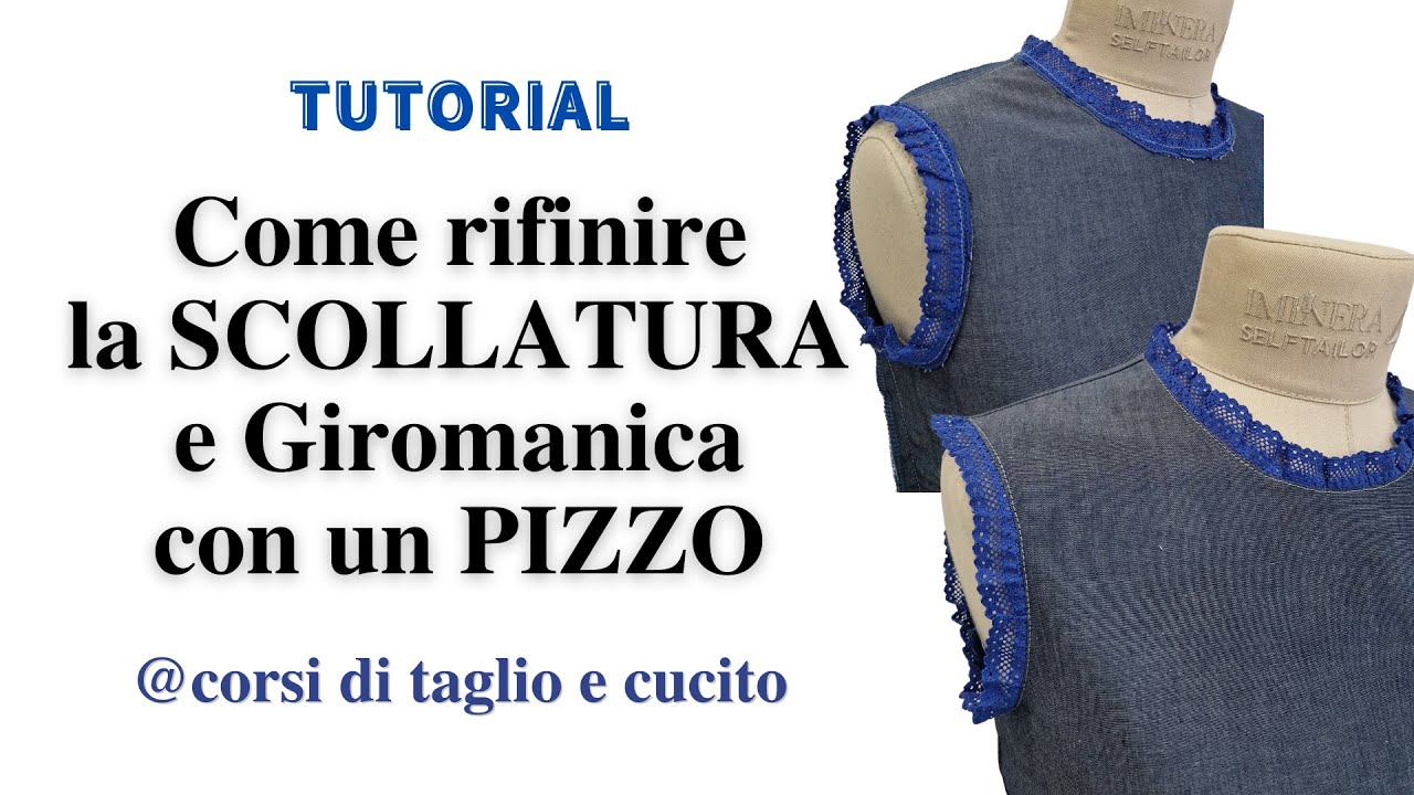 Come rifinire la scollatura con PIZZO