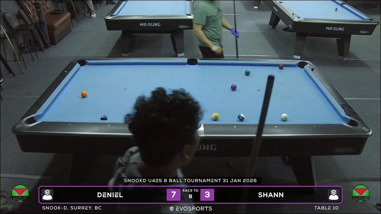 DENIEL vs SHANN - SNOOK-D - TABLE 10 | EvoSports