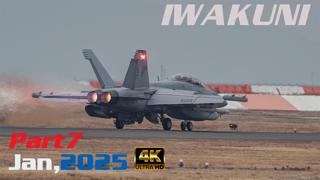 Jan,2025 岩国基地 最終回 MCAS IWAKUNI JAPAN Part7 #usmc #usnavy #rjoi #fa18superhornet #f35c