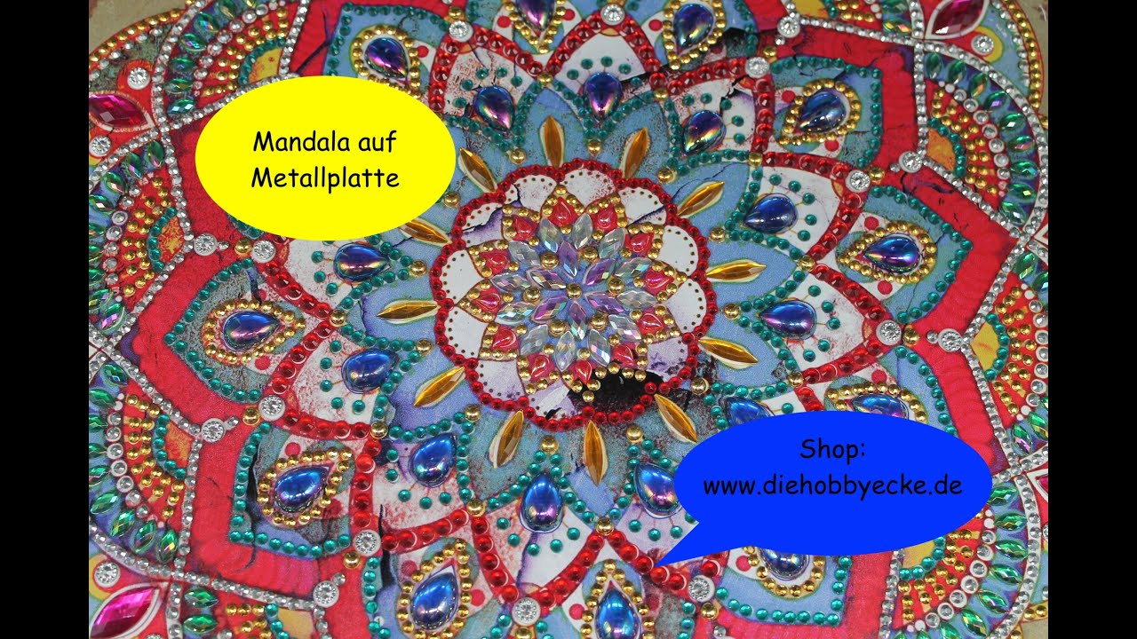 Diamond Painting/Wir machen zusammen Mandala auf einer Metallplatte 😀