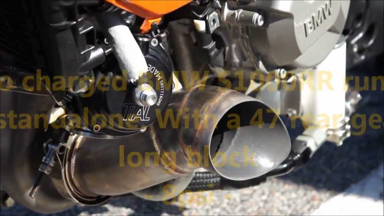 Turbo BMW S1000RR testing