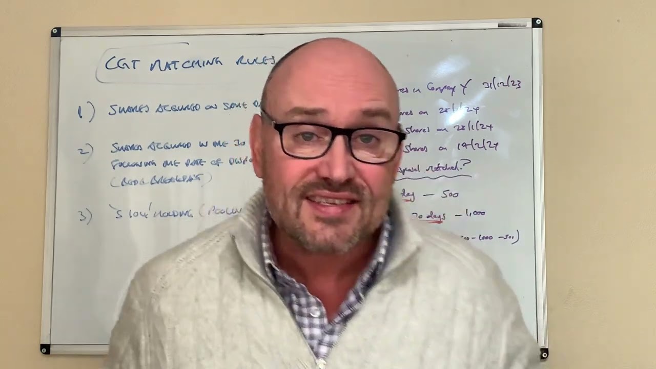 CGT Matching Rules On Share Disposals