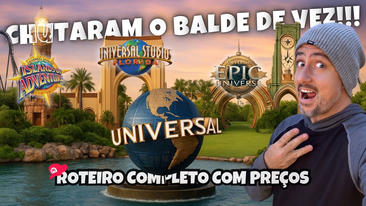 Os 3 PARQUES da UNIVERSAL ORLANDO | 2025: Pre&ccedil;os, Atra&ccedil;&otilde;es, Dicas e Roteiro Completo