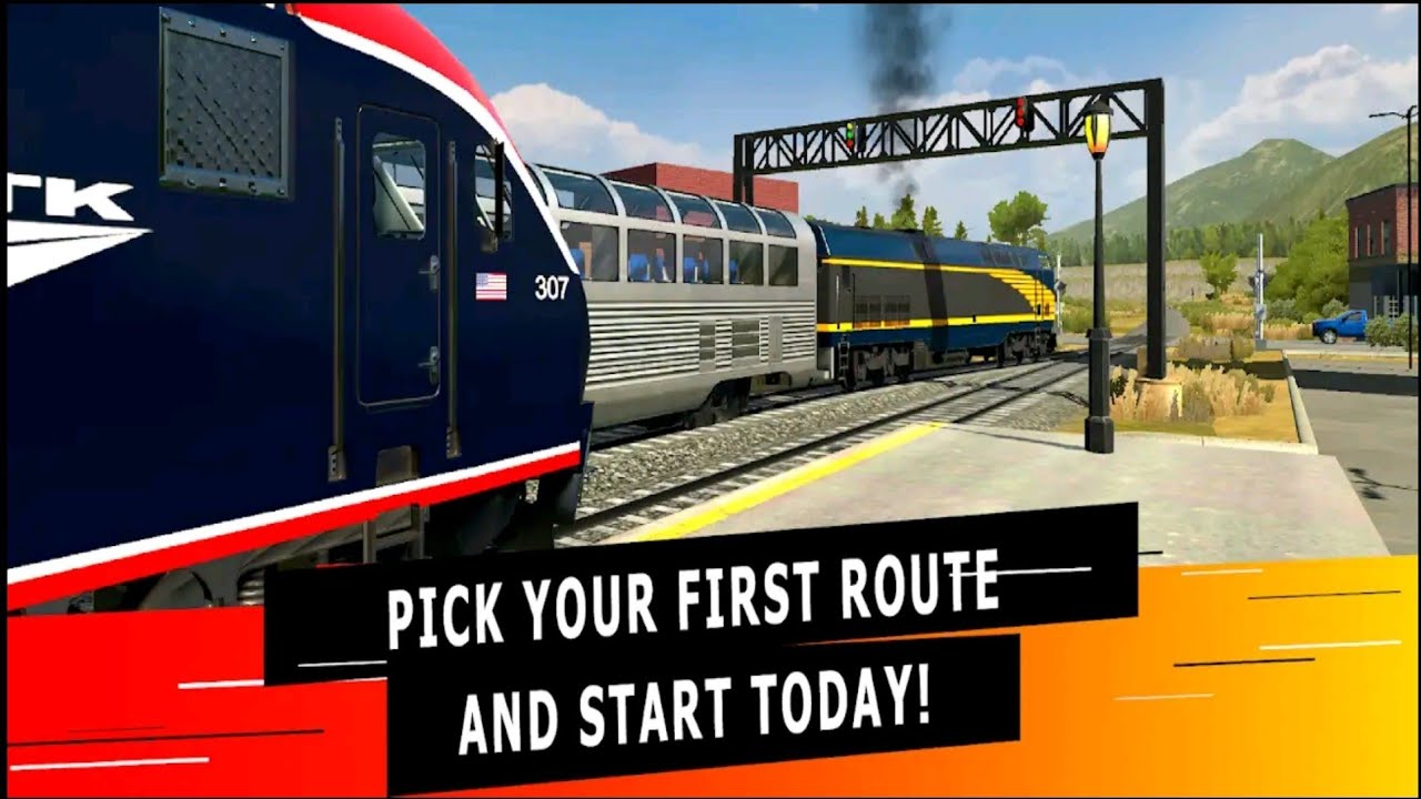 TRAIN PRO SIMULATOR USA - TRAIN DRIVER ON A THRILLING ADVENTURE THROUGH THE STUNNING LANDSCAPES 