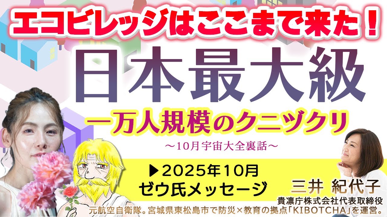日本最大級　一万人規模のクニヅクリ〜 2025年10月宇宙大全裏話 〜　優花 ゼウ氏 山本時嗣　三井紀代子