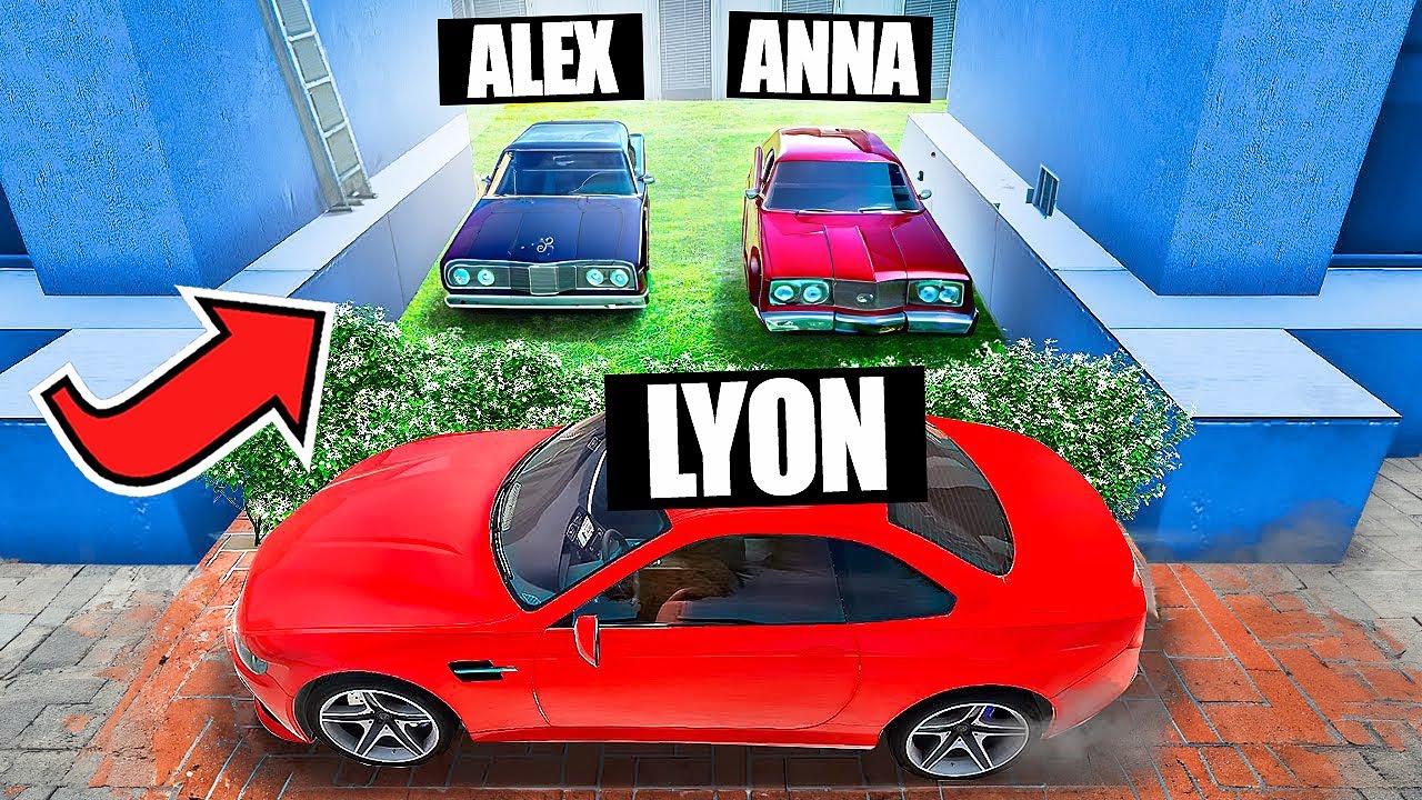 NASCONDINO con le AUTO contro I MIEI AMICI su GTA5!!