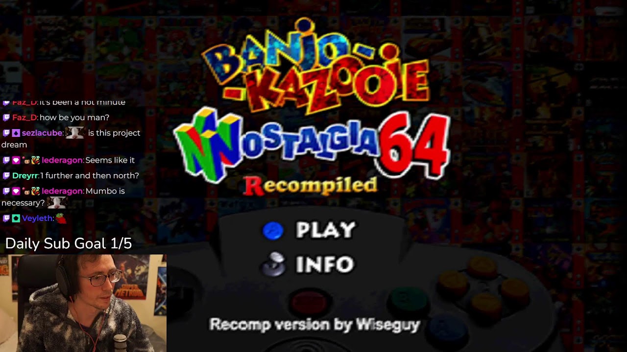 BK Nostlagia64 Romhack Recomp! 4K 244FPS