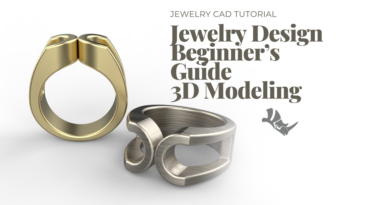 Beginner's Guide to Designing a Horseshoe Ring in Rhinoceros 3D- Jewelry CAD Tutorial #445