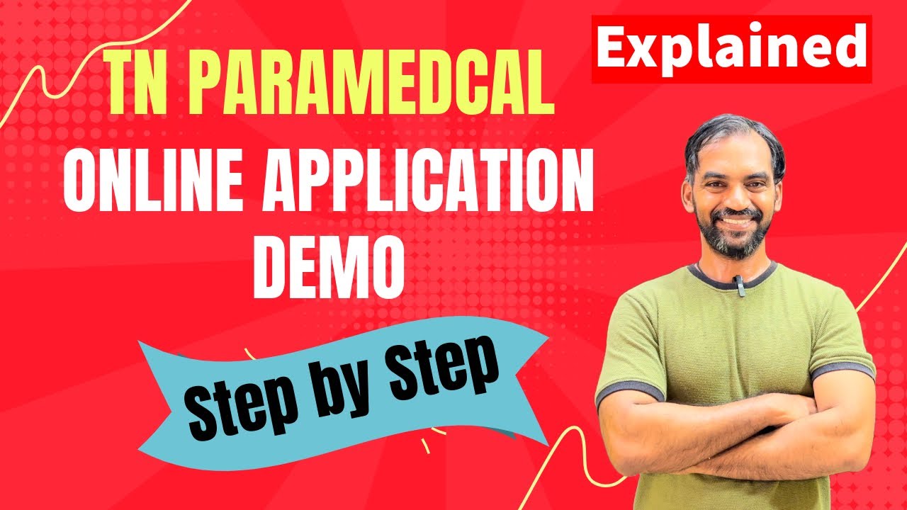 How to Apply TN Paramedical Counselling online application 2024 | Step by step demo