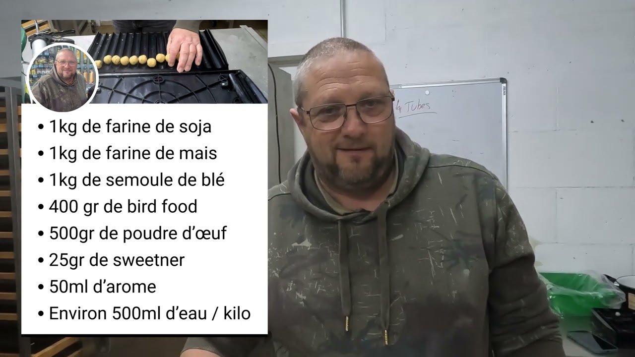 Commencer à fabriquer mes premières bouillettes avec Carpecanal et Jean Charles de chez Deconinck