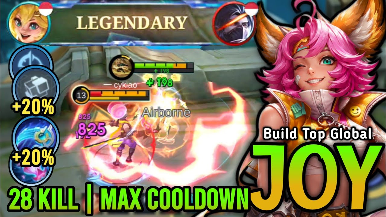 28 KILL!! Max Cooldown Joy Build 2026! - Build Top Global Joy Gameplay ~ Mobile Legends