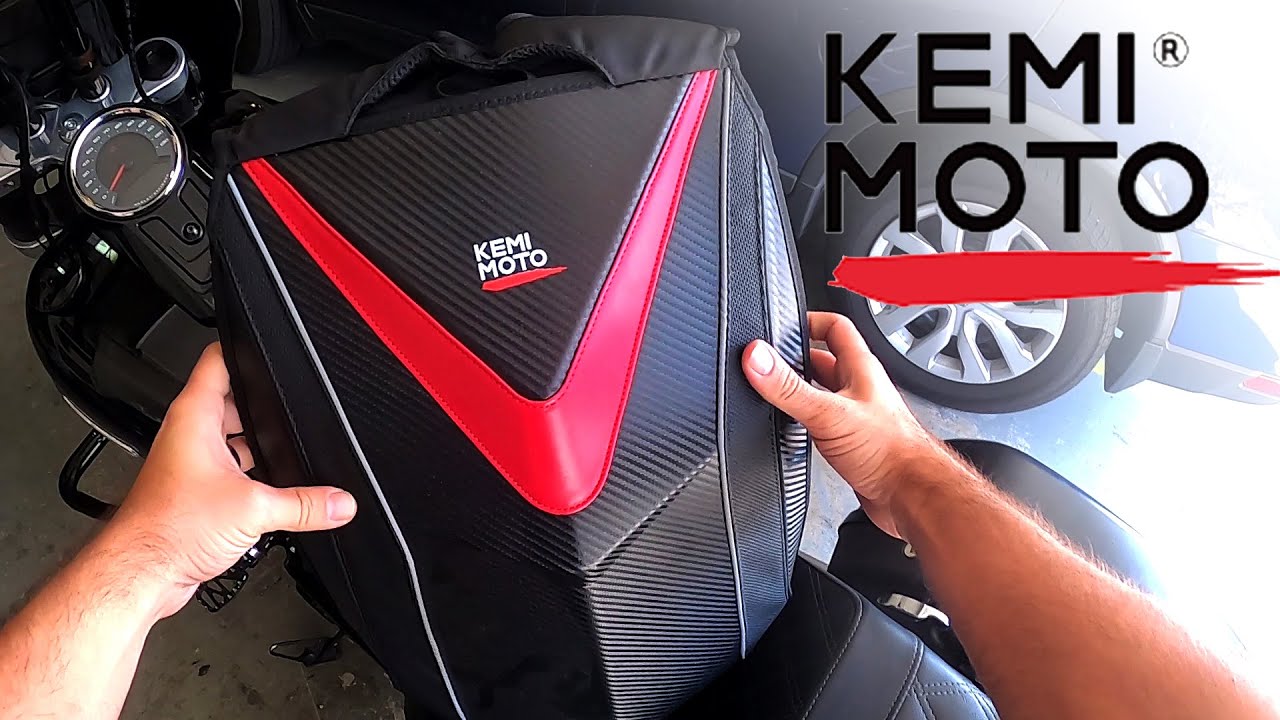 Kemimoto Motorcycle Backpack Hard Shell Pack Helmet Backpack