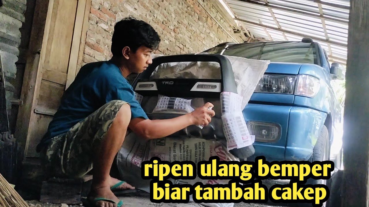 RIPEN ULANG BEMPER MOBIL PANTER LIHAT HASILNYA istri bikin jemblem 