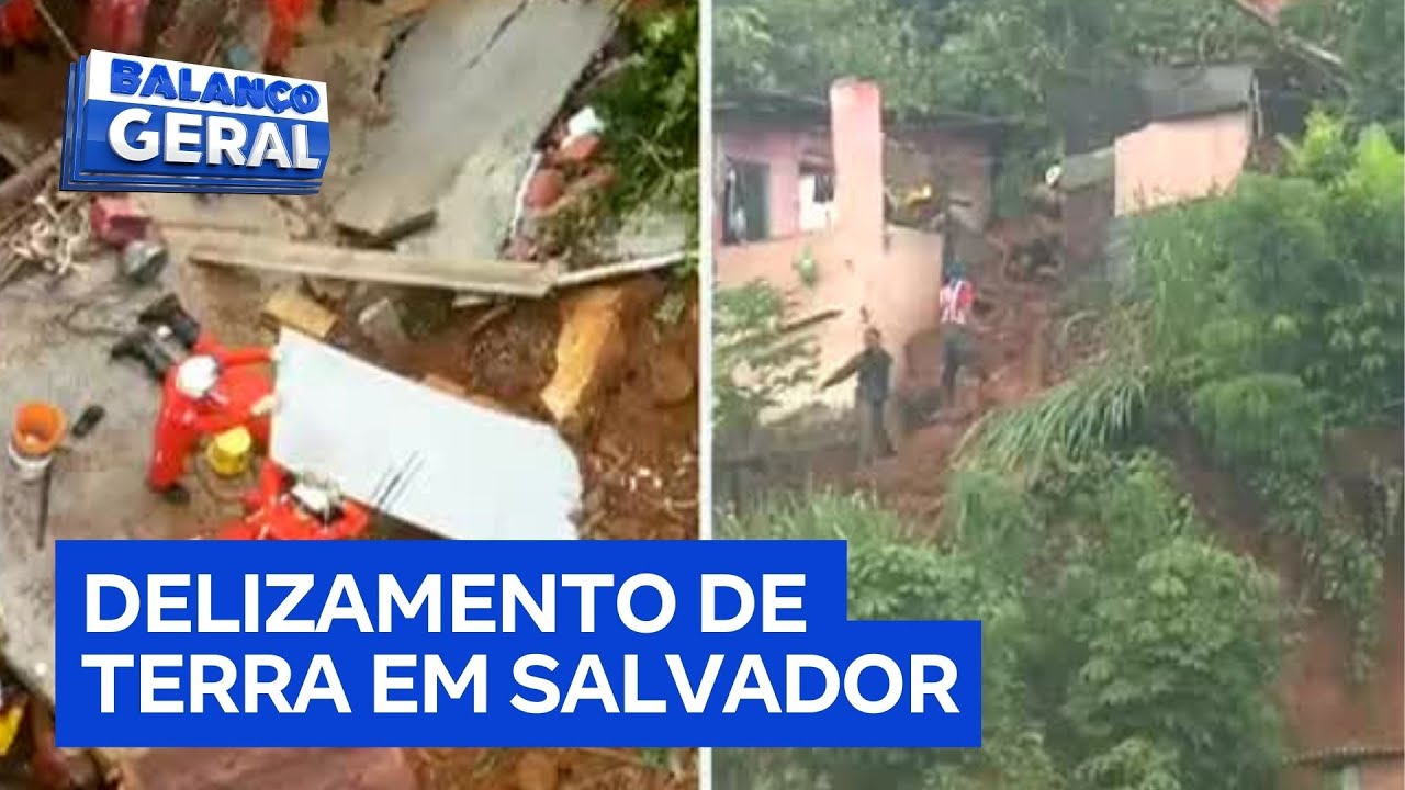 Deslizamento em Salvador: veja o resgate dos soterrados