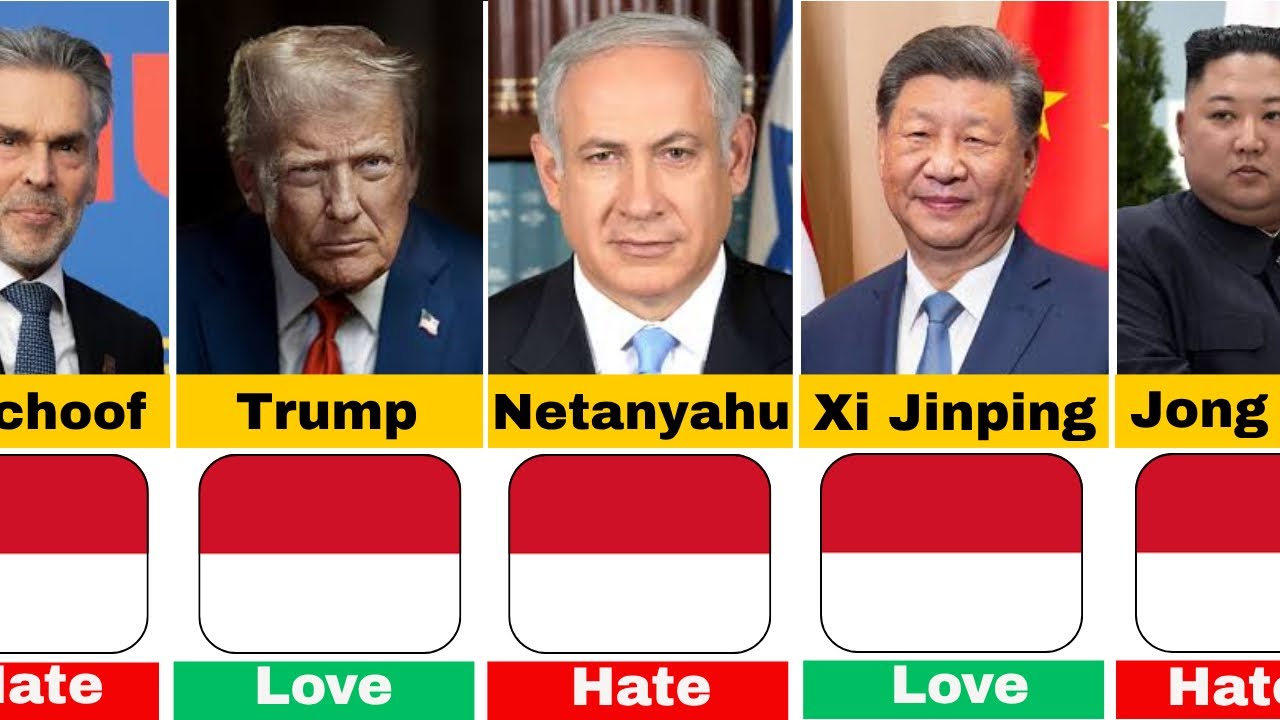 195 Countries State Leaders Who Love Or Hate Indonesia 