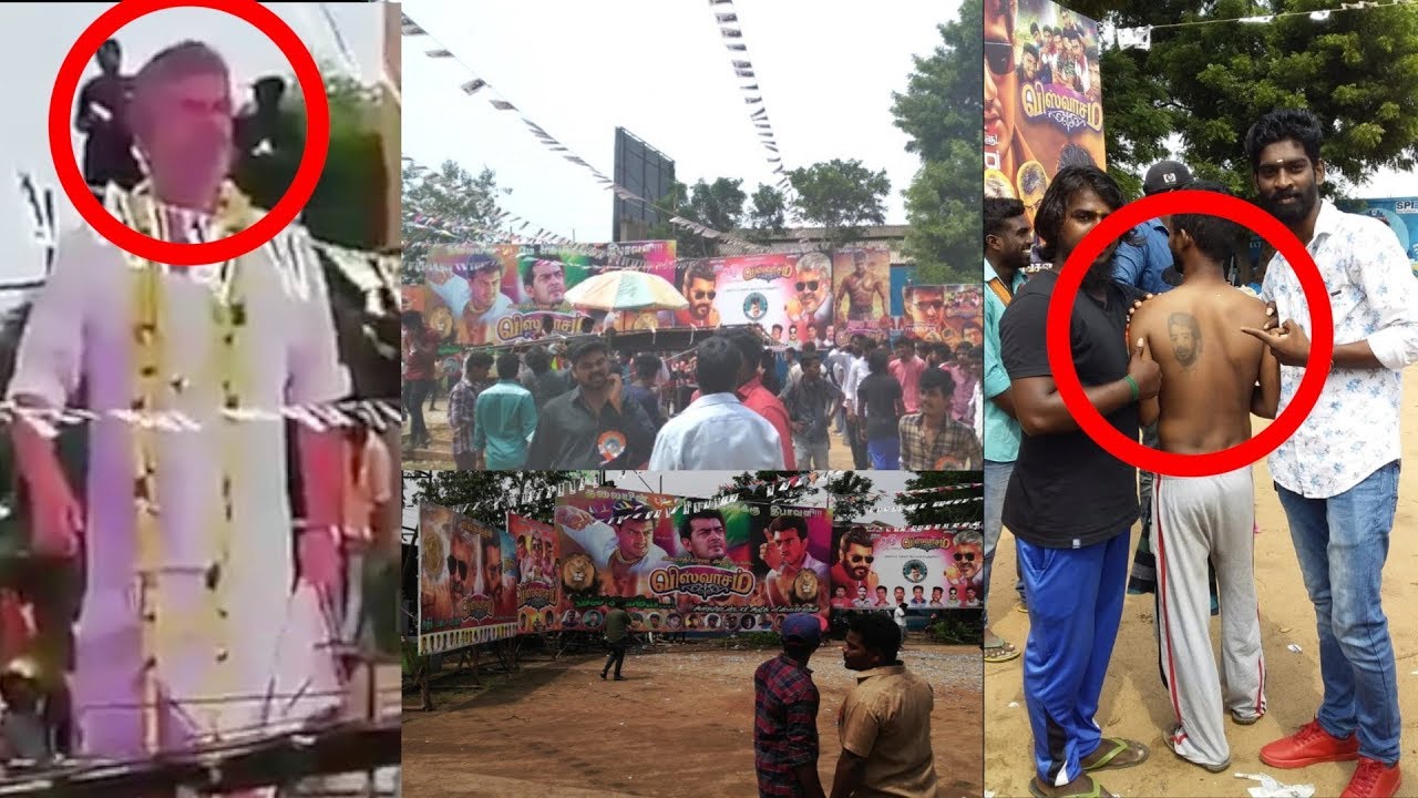 VERITHANAM : Viswasam First Day mass celebration at Atharvaa movie shooting spot | Ajith