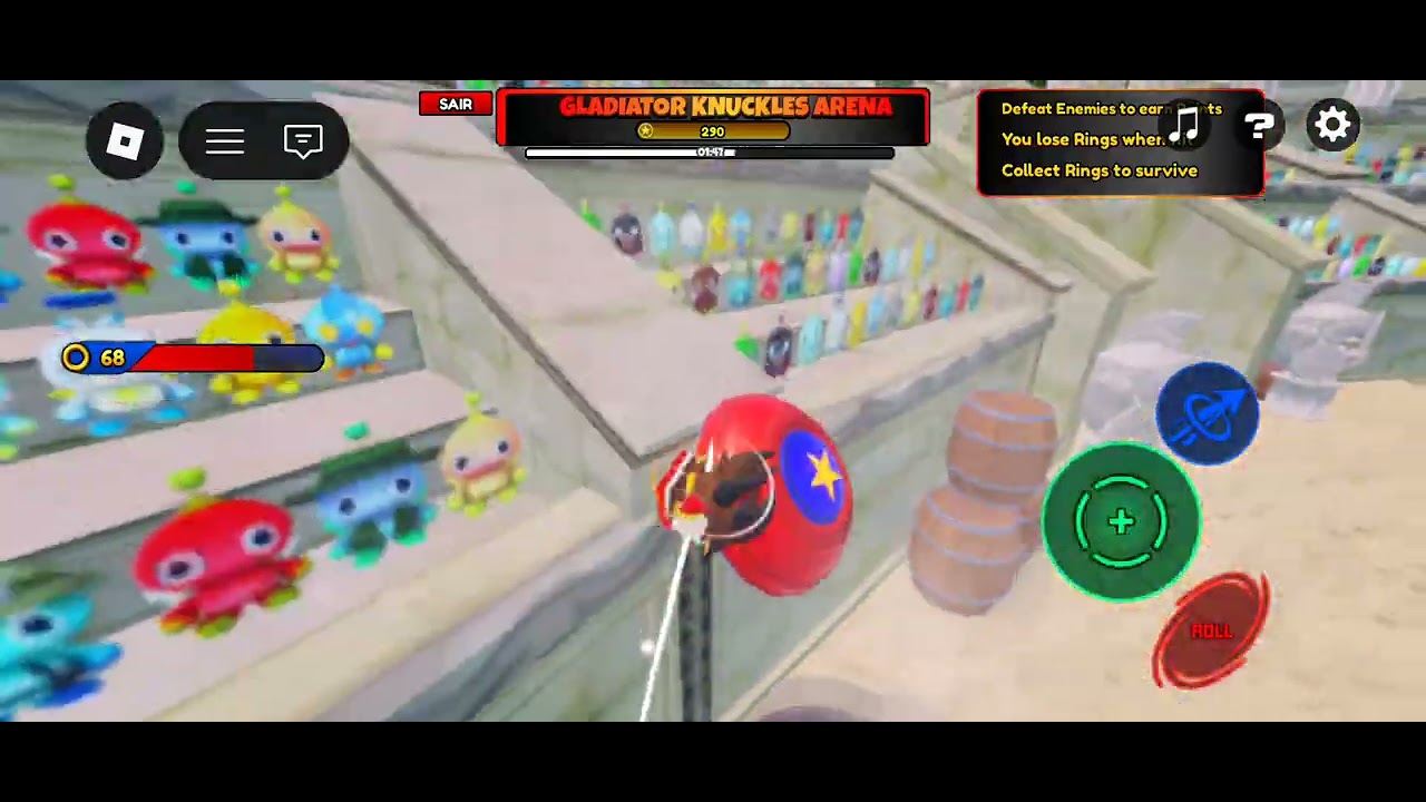 jogando sonic speed simulator