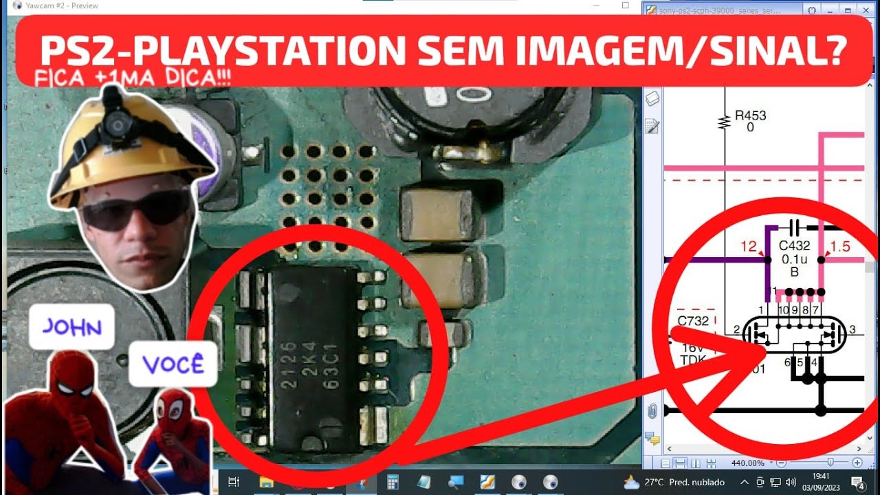 PLAYSTATION 2 PS2 FAT SEM IMAGEM/SINAL? ISOLANDO CIRCUITOS!