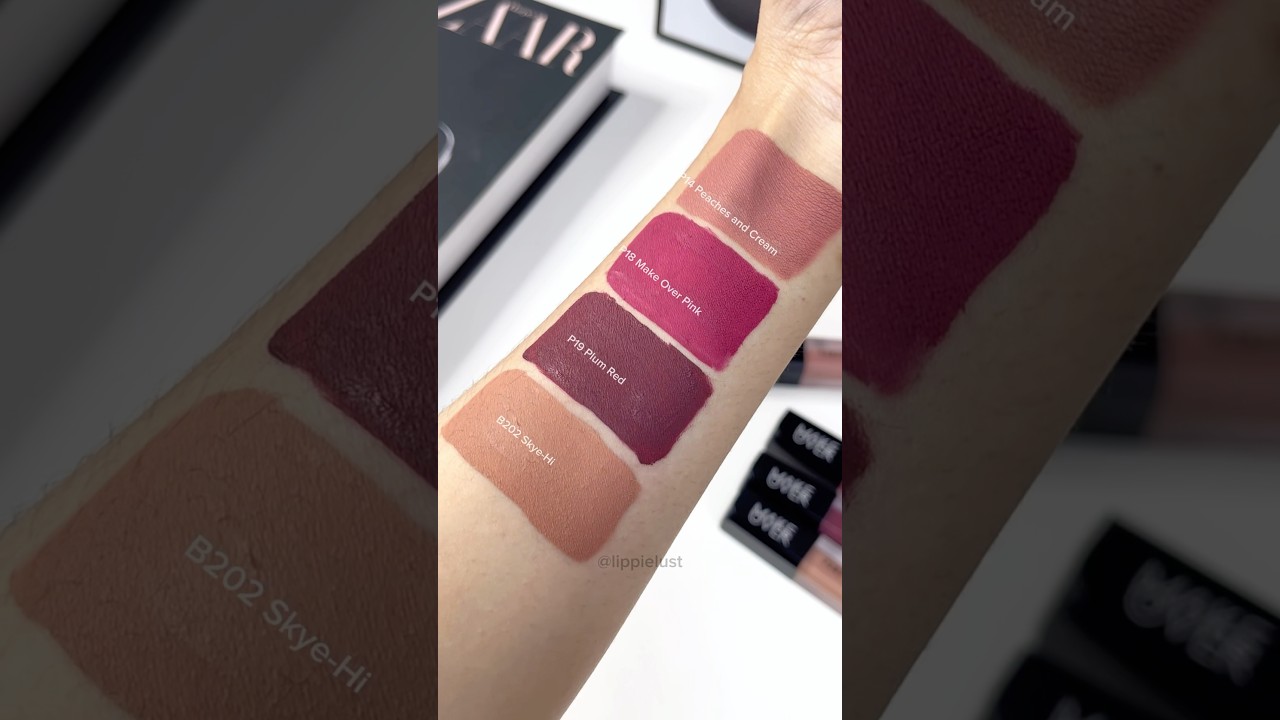 4 shades Lip Cream hasil kolaborasi Make Over X Pantone 💄#makeover #makeoverxpantone #pantone