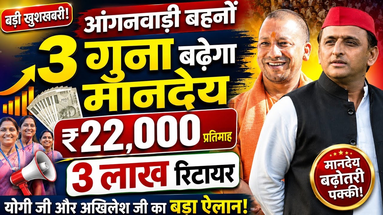 A Major Commitment: 300% Honorarium Boost for Anganwadi Workers #icds #anganwadi 