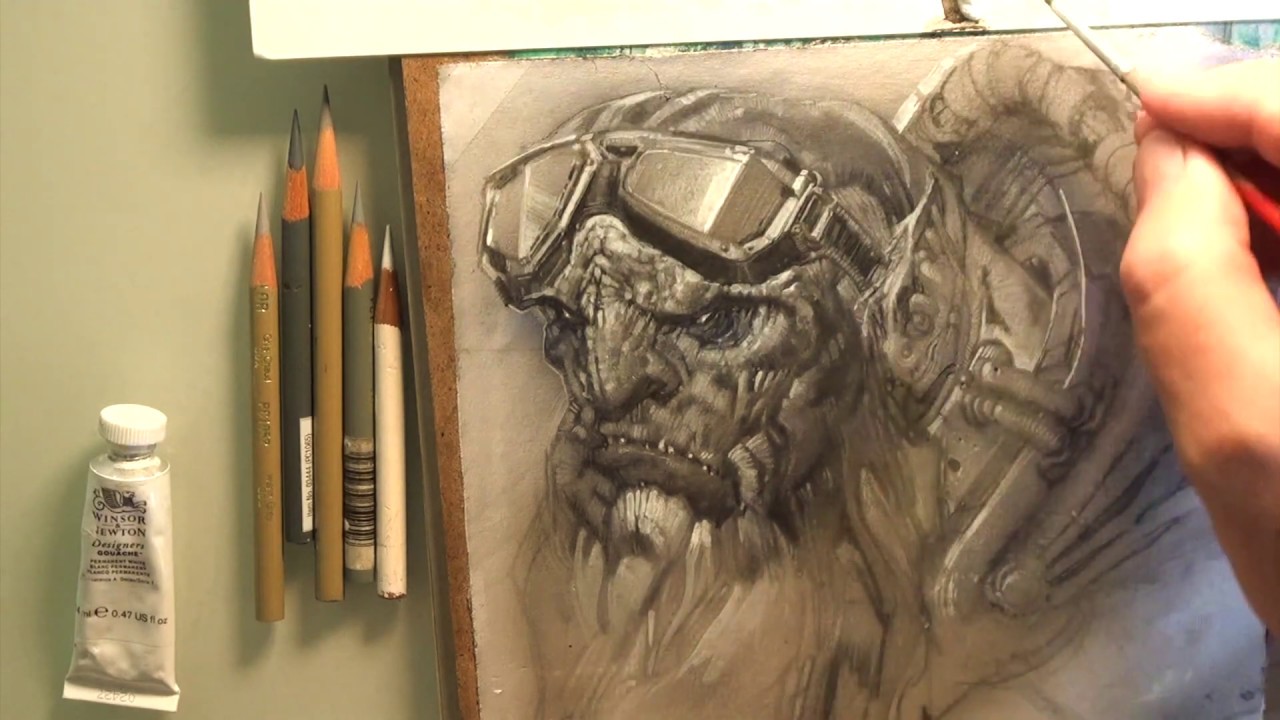 The Aviator: A 15 min preview of my new drawing and painting demo