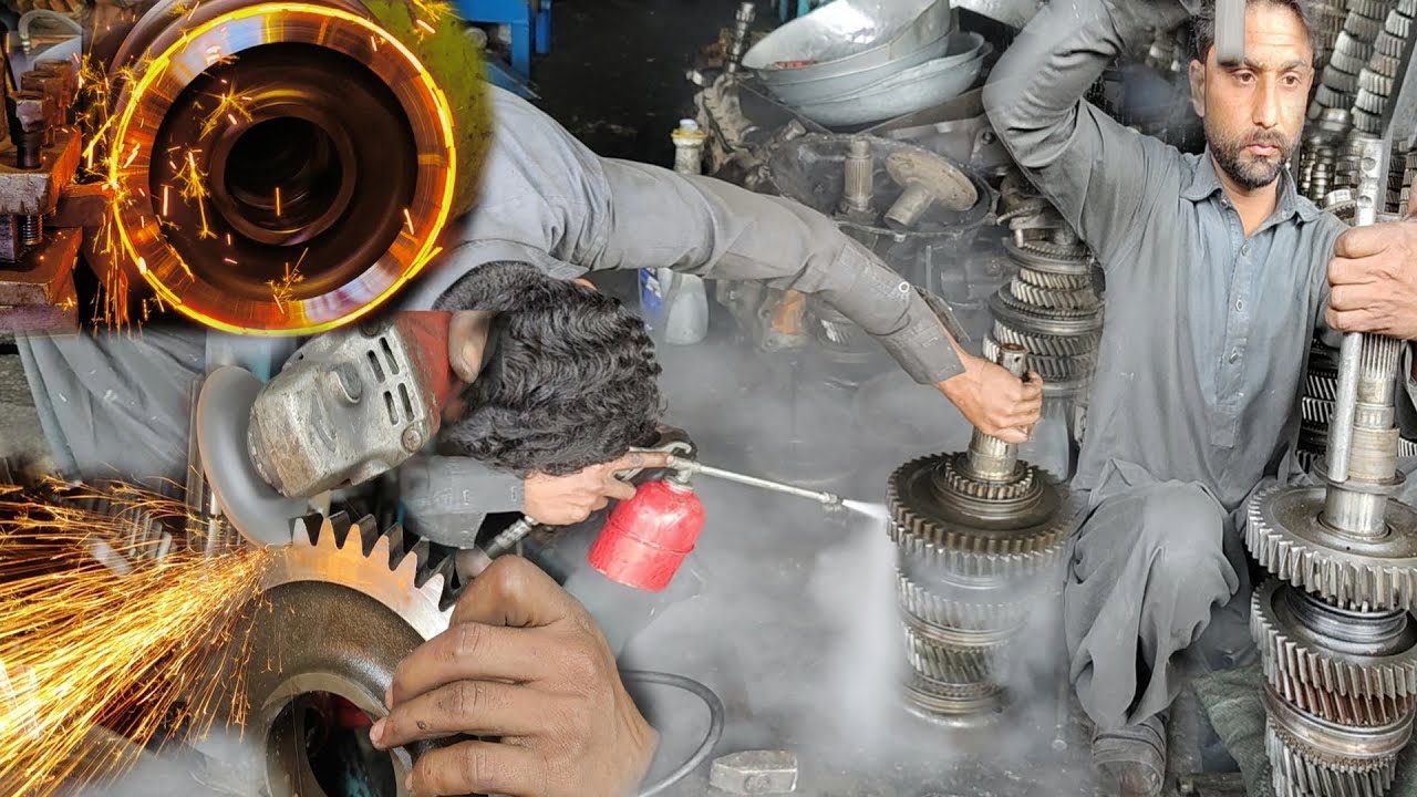 Hino euro 2 Gear box Sprocket Repairing | Gear box repair