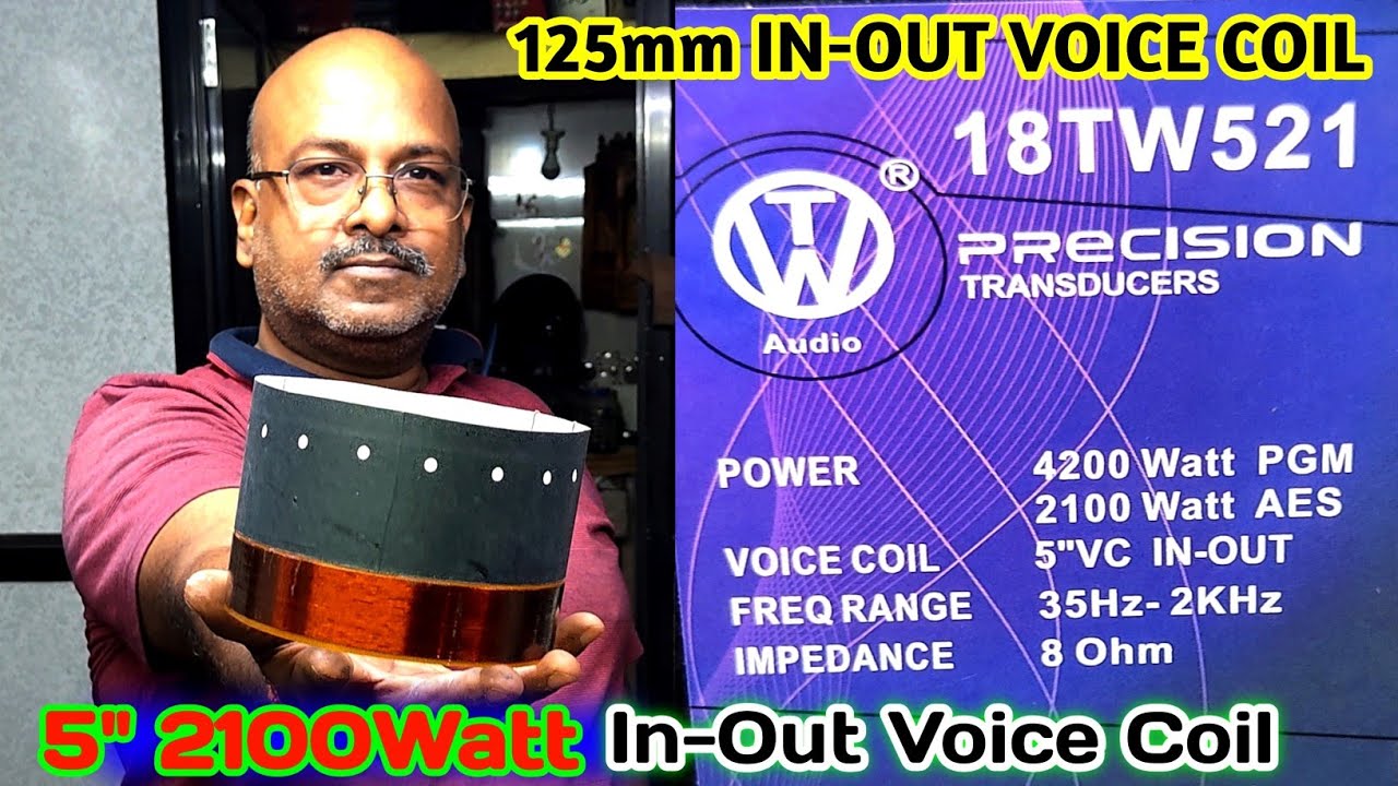 125mm IN-OUT VOICE COIL | 18TW521 2100 Watt 5