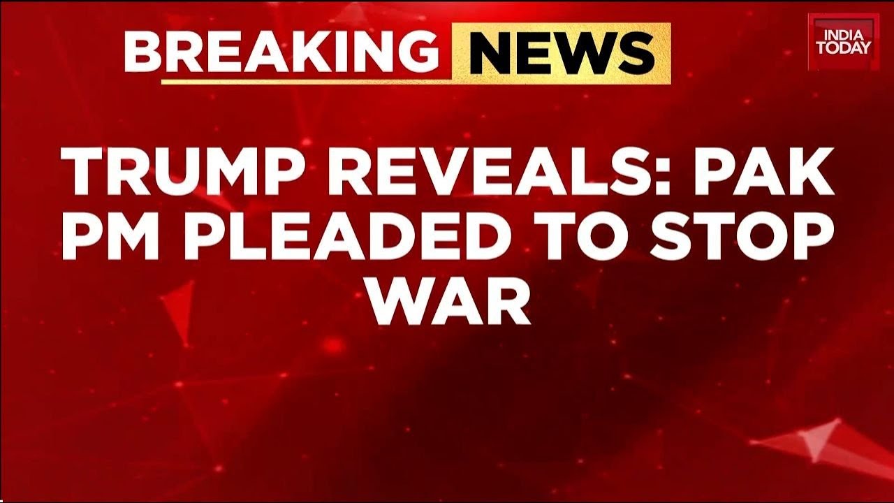 US President Donald  Trump Says, Pakistan PM Pleaded To Stop India-Pakistan War | India Today News