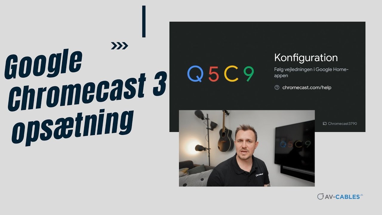 Google Chromecast 3 ops&aelig;tning 