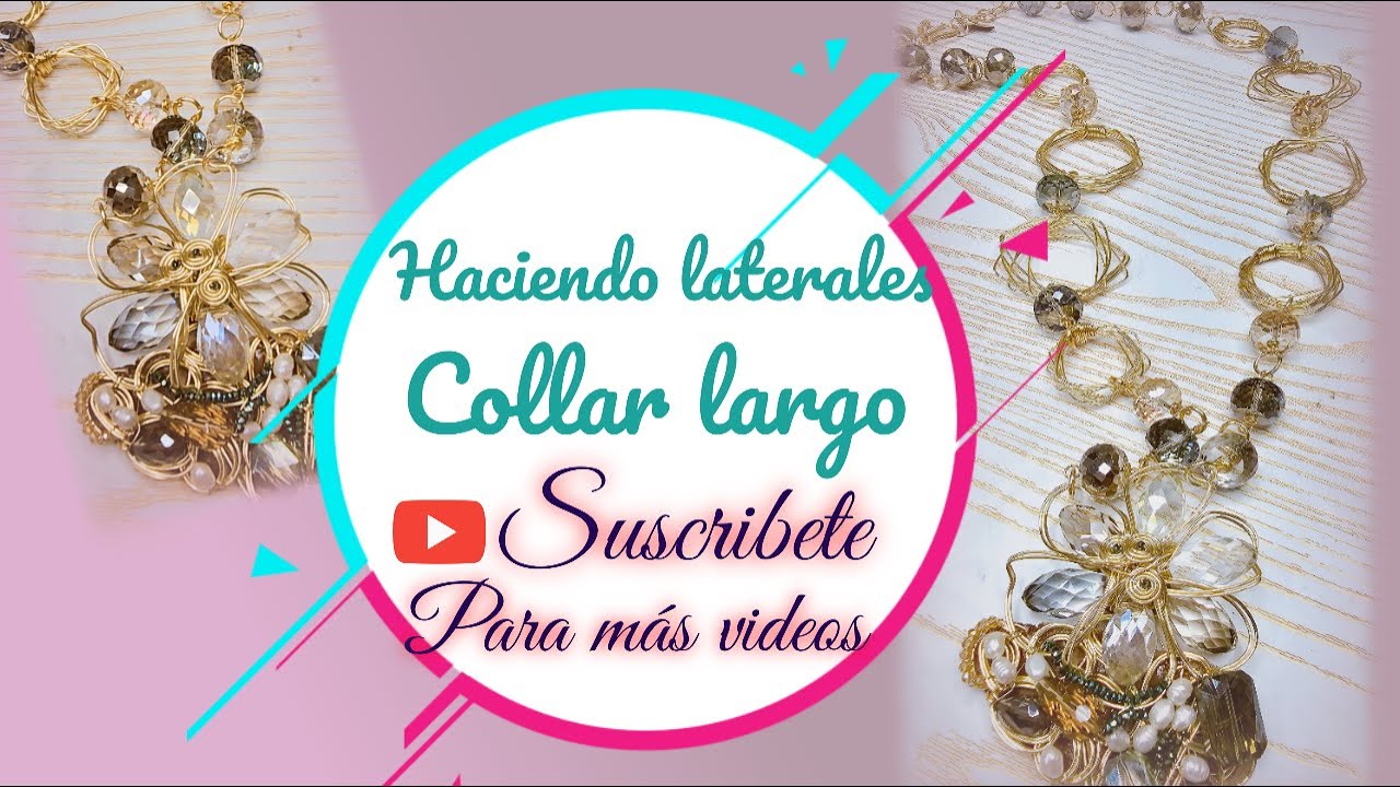 Haciendo laterales para hacer un collar largo ( #bisuteria )