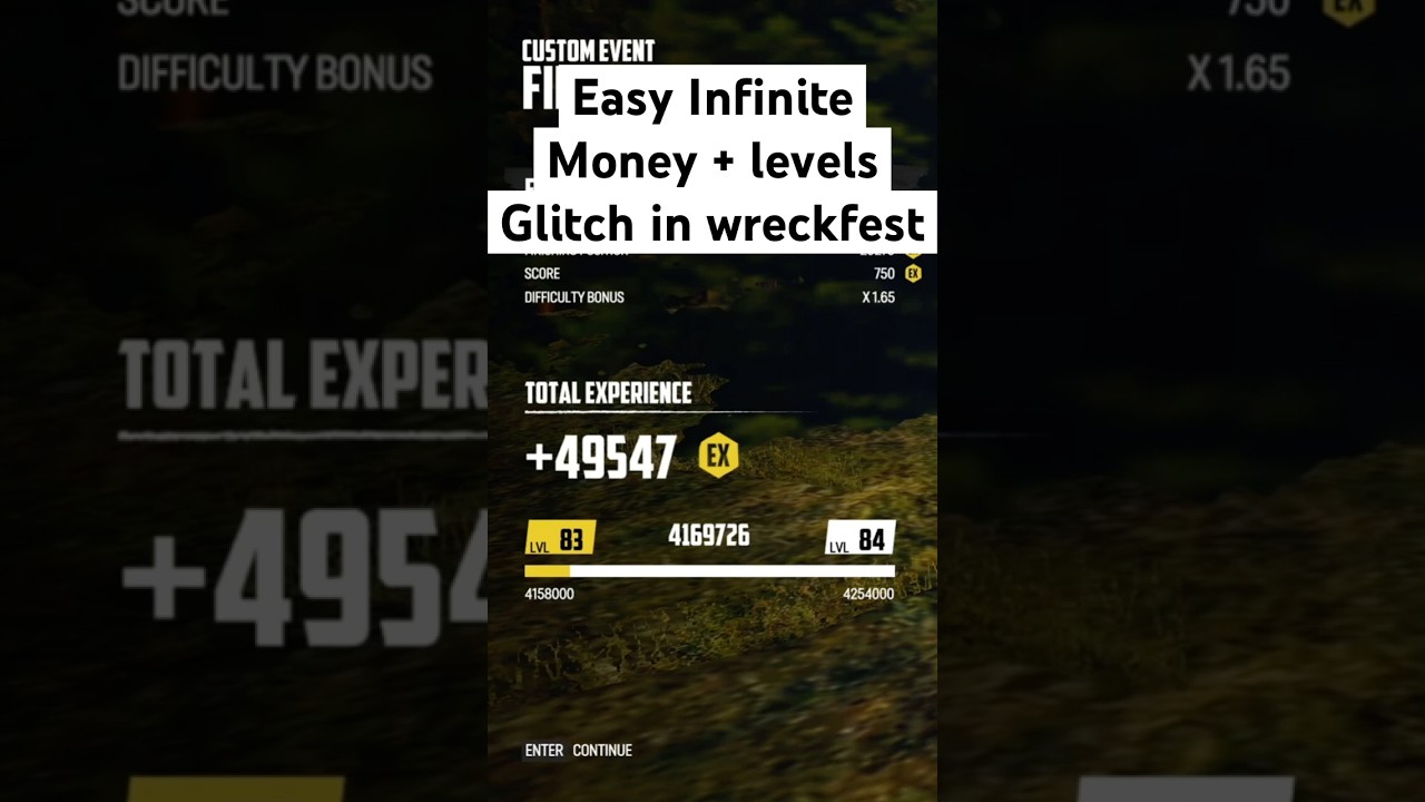 how to get unlimited credits and levels quickly in wreckfest