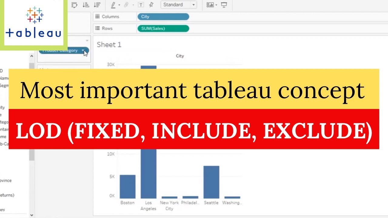 Level Of Detail (LOD) in Tableau | Most Important and Complex Tableau Interview Question