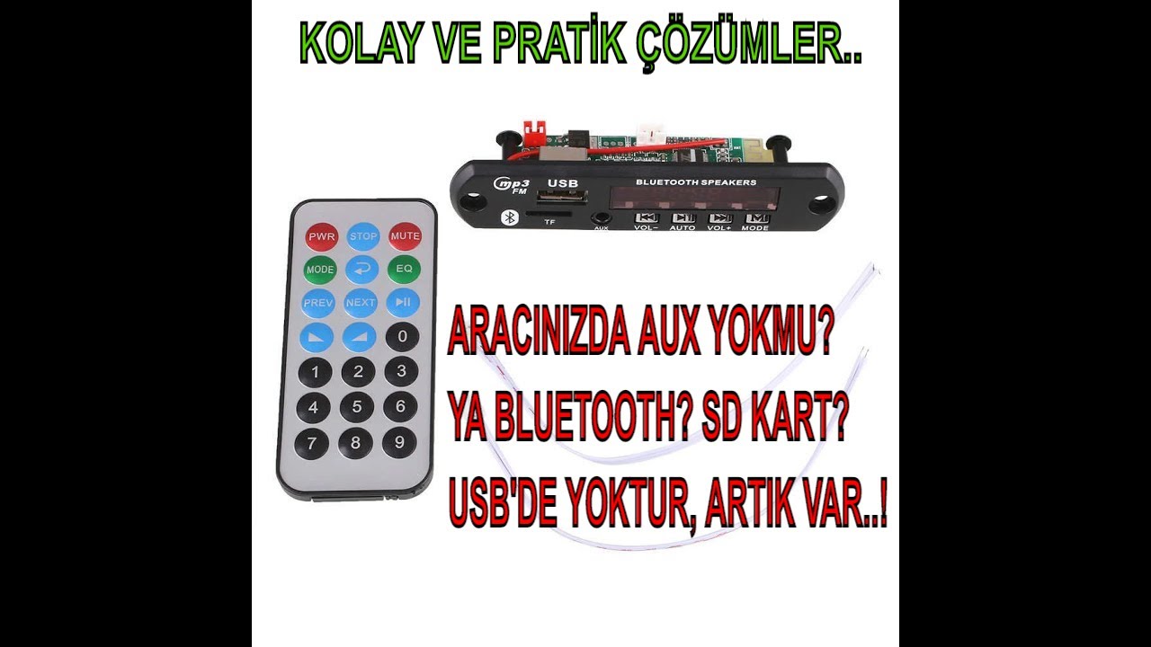 Peugeot Citroen tüm modellerine uyumlu Usb, Sd kart, Bluetooth ve Aux modül montajı..