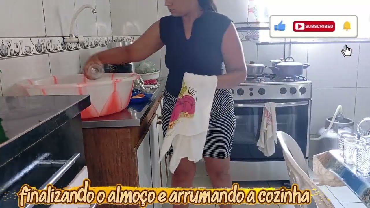 Arrumando a cozinha 