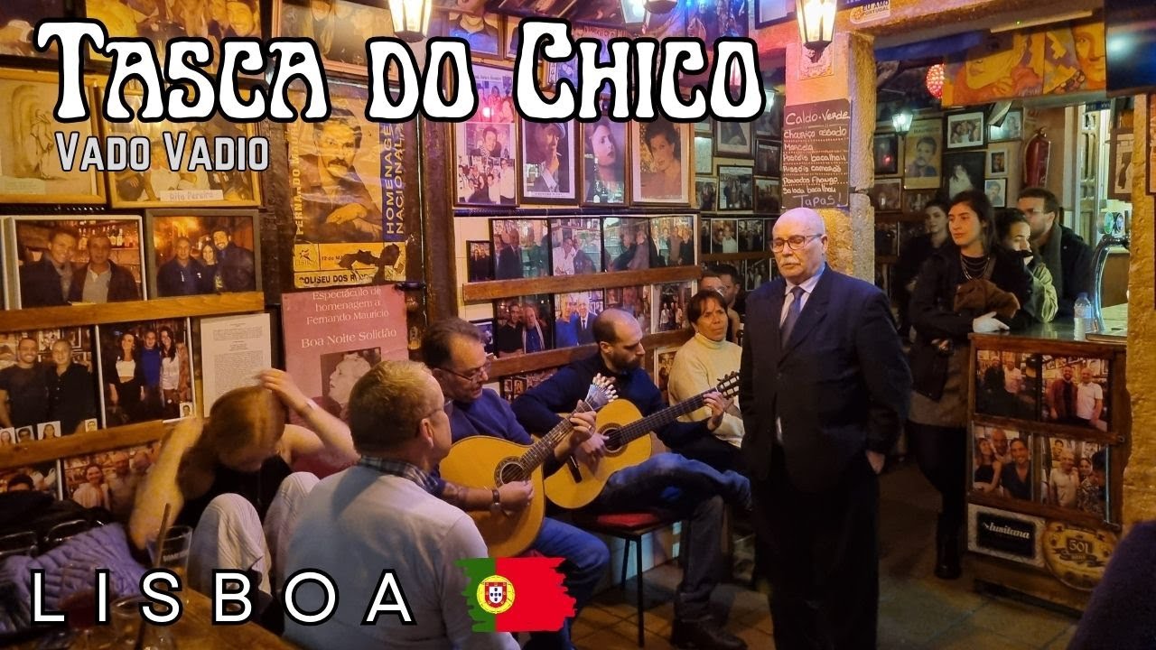 Живое фаду в Tasca do Chico, Лиссабон, Португалия - Fado Vadio