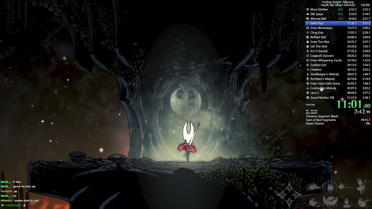 Silksong Any% in 51:01 (Former World Record)