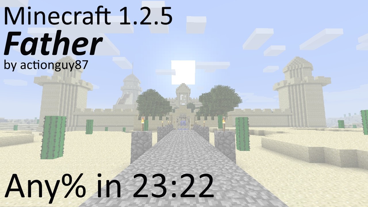 Minecraft 1.2.5 - Father Any% Speedrun in 23:22