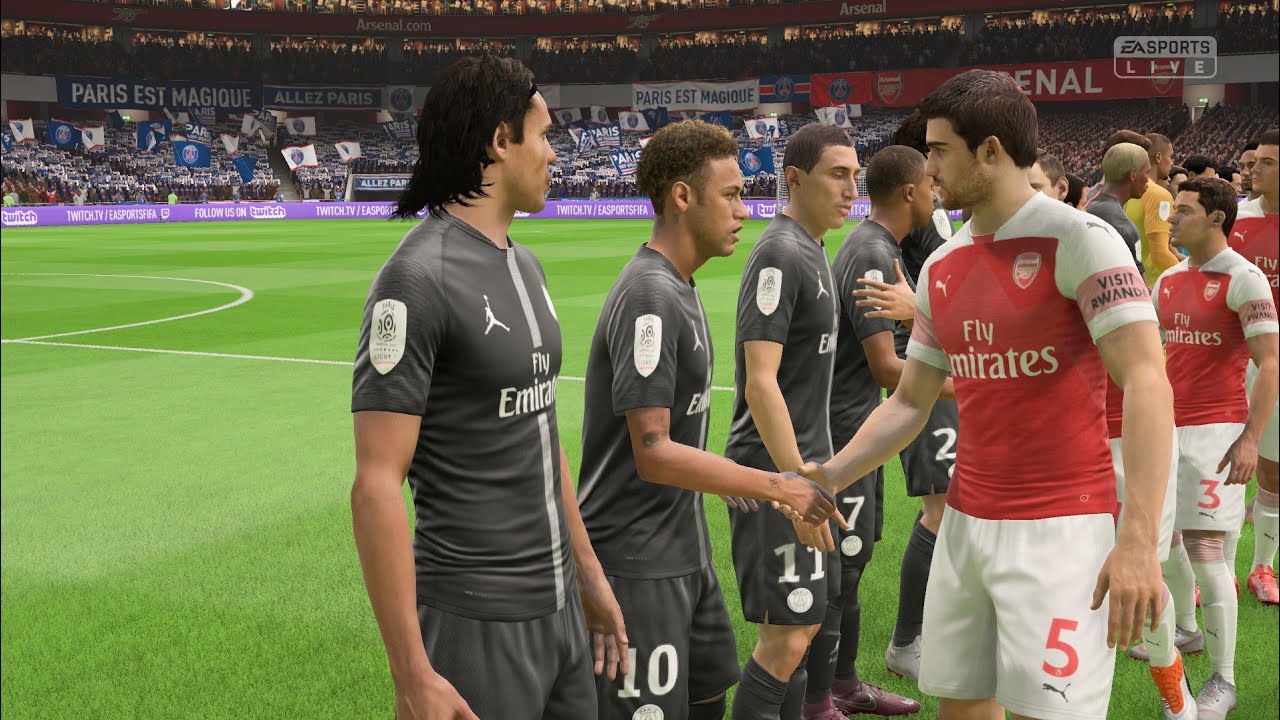 FIFA 19 - Paris Saint-Germain vs Arsenal - Gameplay (PS4 HD) | FIFALAB MPK