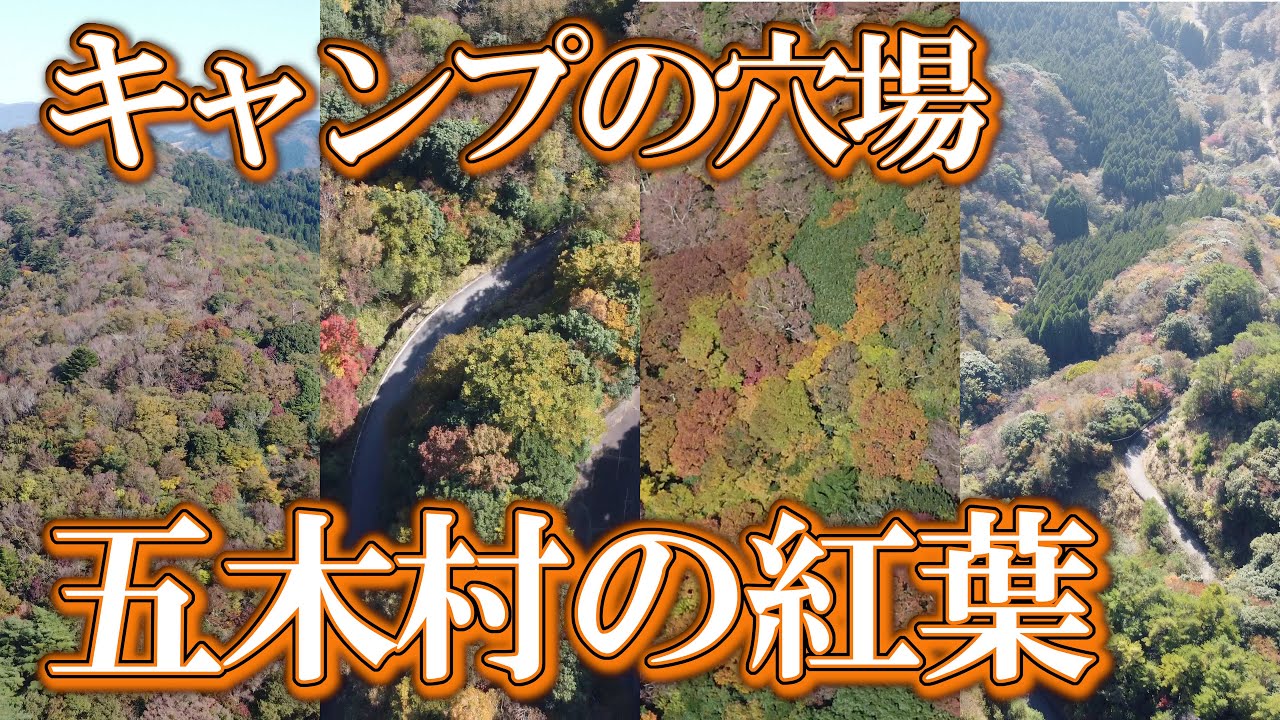 【熊本】五木村の紅葉　編　（ Vol.392.2 ）／しばしの間、癒しタイムです！【4K空撮】