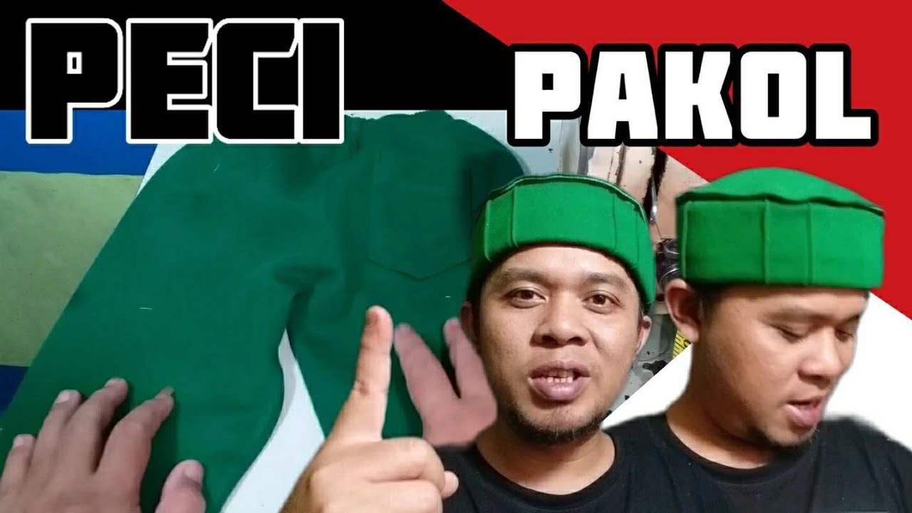cara menjahit peci pakol taliban celana bekas