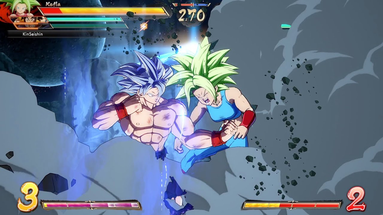 Kefla vs Goku Ultra Instinct (High Level Gameplay) Dragon Ball FighterZ