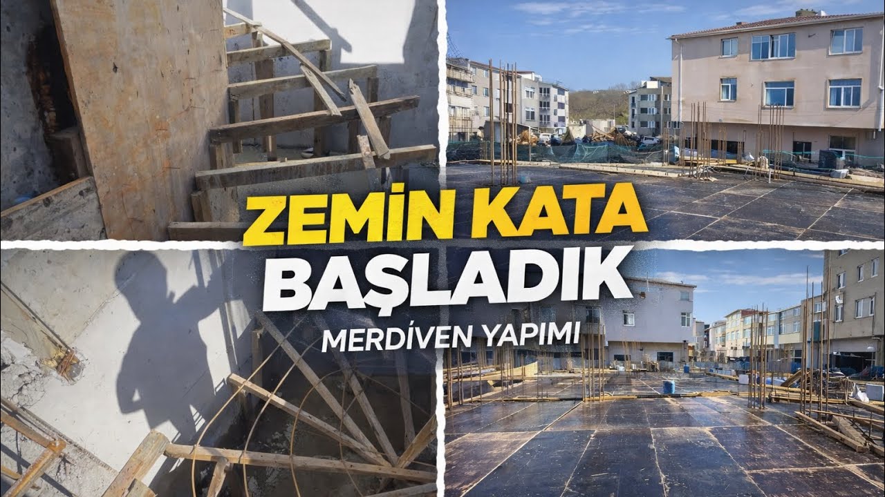 ZEMİN KAT TABLİYE VE MERDİVEN YAPIM SÜREÇLERİ-İNŞAAT VLOG