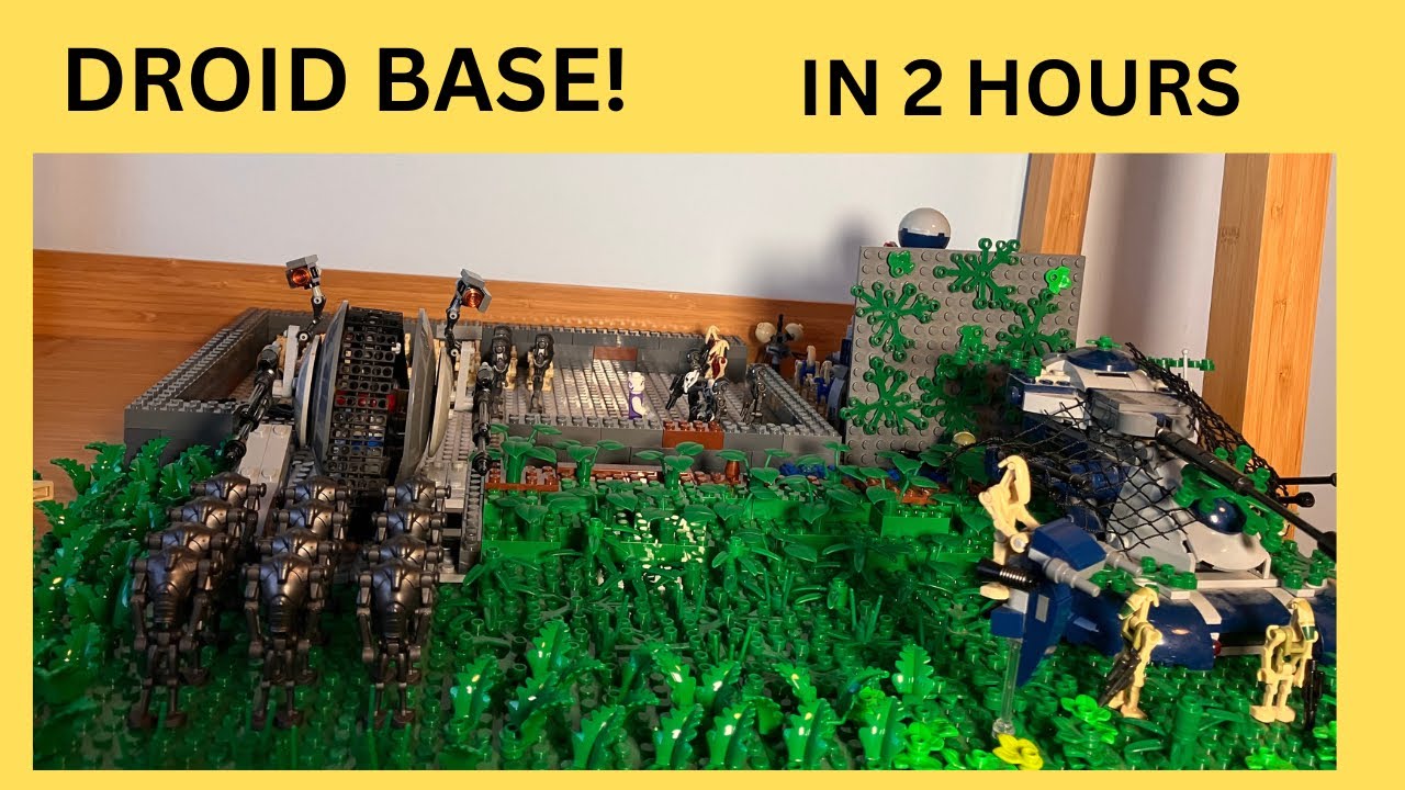 I built A LEGO Star Wars droid base in 2 hours!!!
