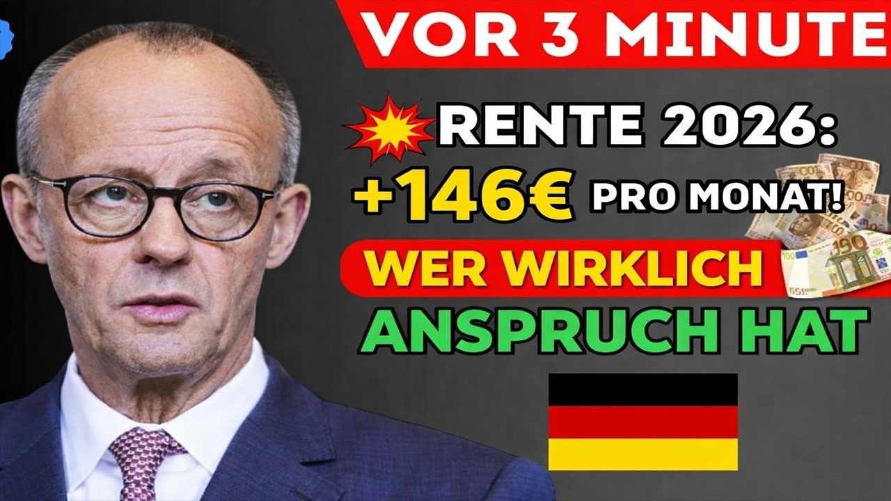 💥 Rente 2026: +146&euro; pro Monat! 💶 Wer wirklich Anspruch hat