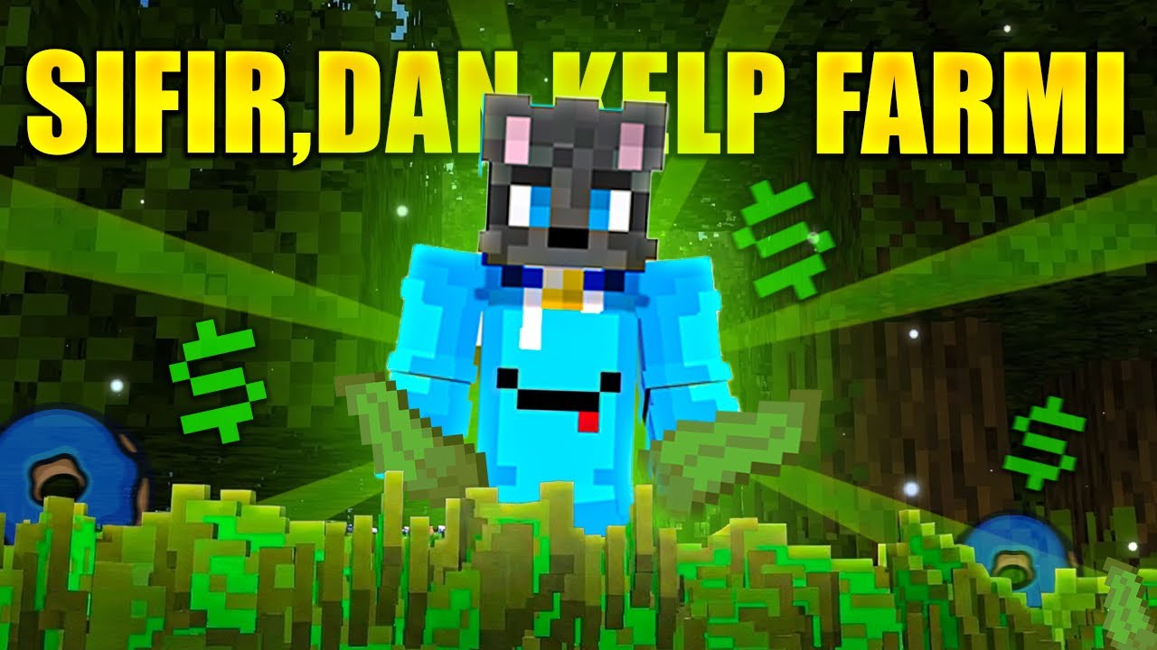 Donut SMP 200 Fırınlı Otomatik Kelp Farmı 🤑 Minecraft